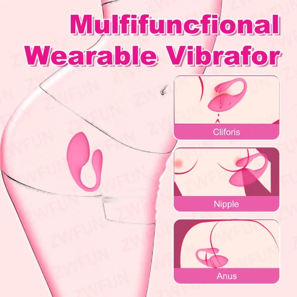 App Controlled Wearable Vibrator for Women with Bluetooth Remote for Long Distance Couples Clitoral G Spot Vibrator - Image 5