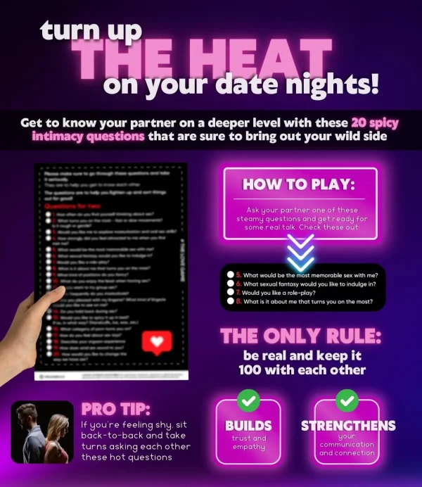 ZWFUN 169 Date Night Ideas and Conversations Scratch-off Poster for Bedroom Sex Product for Any Couple - Image 4