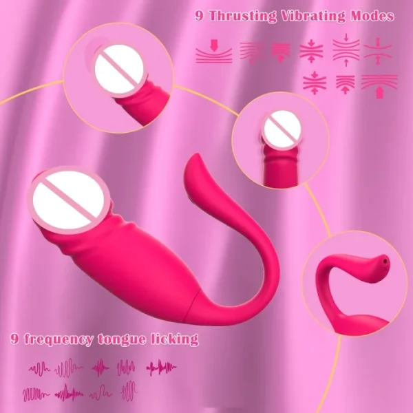 Hot Wireless Sex Vibrator 10 Frequency Thrusting Panty Vibrating Panties App Controlled Vibrator Jump Egg Sex Toy for Female - Image 2