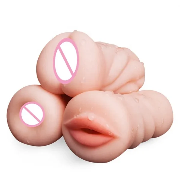 Realistic Textured Adult Pocket Pussy Stroker Men's Masturbator for Sexual Satisfaction
