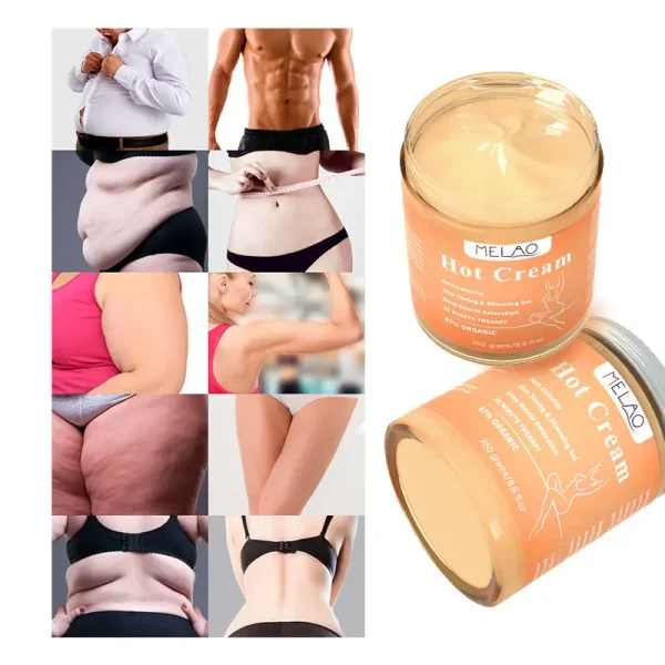 Private Label Custom Logo Natural Organic Body Weight Loss Belly Fat Burner Shaping Cellulite Burning Sweat Hot Slimming Cream - Image 3