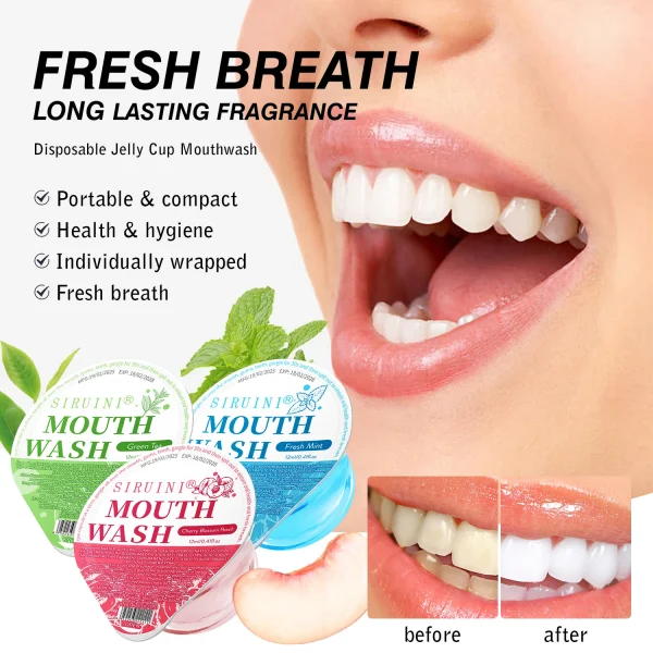 Custom OEM Natural Mint Mouthwash with Alcohol Free Formula for Travel Size Portable Use and Bulk Wholesale Refreshing Mouthwash - Image 4