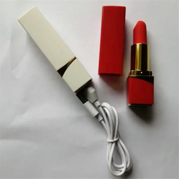 Women's Mini Bullet Vibrator 10 Frequency Lipstick Sex Toys for Clitoris Massage Includes Rabbit Vibrator Wand - Image 4