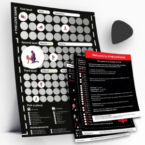 ZWFUN 169 Date Night Ideas and Conversations Scratch-off Poster for Bedroom Sex Product for Any Couple