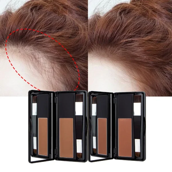 B Great Fill in Powder Root Cover up Hair Line Powder for Thinning Hair Thicker Hair Hairline Brush - Image 2