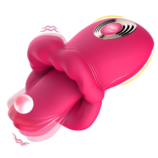 PINKZOOM Mouth Licking Tongue Vibrator Sex Toy for Women Nipple G Spot Clitoral Vibrators