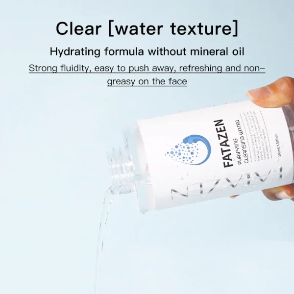 Private Label Organic Purifying Cleansing Water Face Eye Makeup Remover Water Base Facial Cleanser for Oily Skin Micellar Water - Image 5