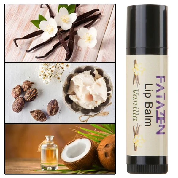 FATAZEN Organic Honey Lip Balm With Vanilla Flavor Eco Friendly Chapstick Shea Butter Private Label Custom Logo Accept - Image 3