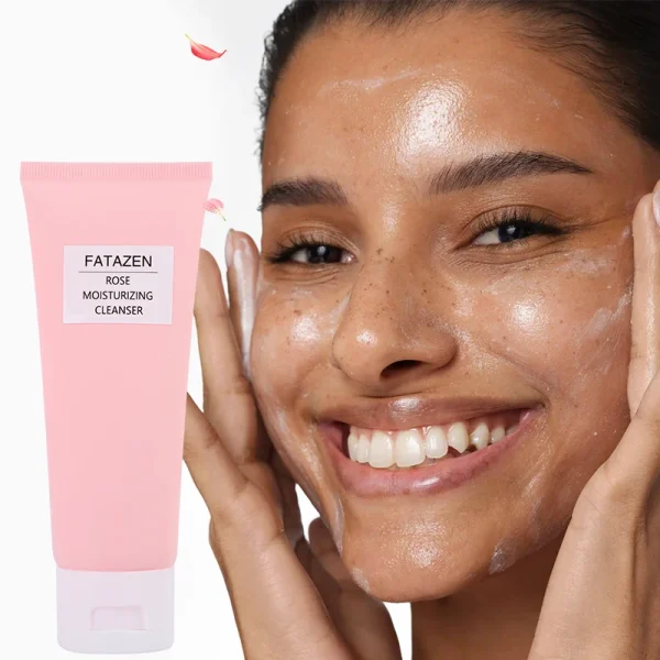 FATAZEN Private Label Deep Moisturizing Foaming Facial Cleanser OEM ODM Anti-Acne Smoothing Face Wash Gel Form for Damaged Skin - Image 2