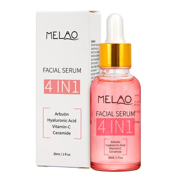 MELAO OEM Skincare Anti Aging Hyaluronic Acid Niacinamide Vitamin C E Skin Care Face Serum Facial Whitening 4 in 1 Serum - Image 4