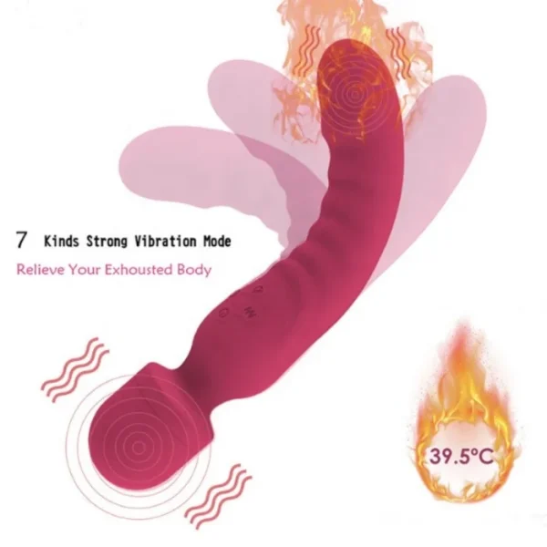 Intelligent Heating 7-Frequency Strong Vibration Bendable Wand Massager Vibrators Product Type