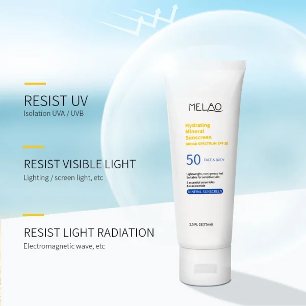 Korean Skincare Face Care Sunblock Sun Block Screen Cream Anti UV Spf 50 Sunblock for Face Sunscreen Cream Spf 50 - Image 4