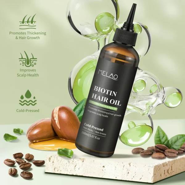 Private Label Essential Hair Loss Oil Growth Oil Hair Strengthening Dandruff Itchy Deep Biotin Hair Oil - Image 6