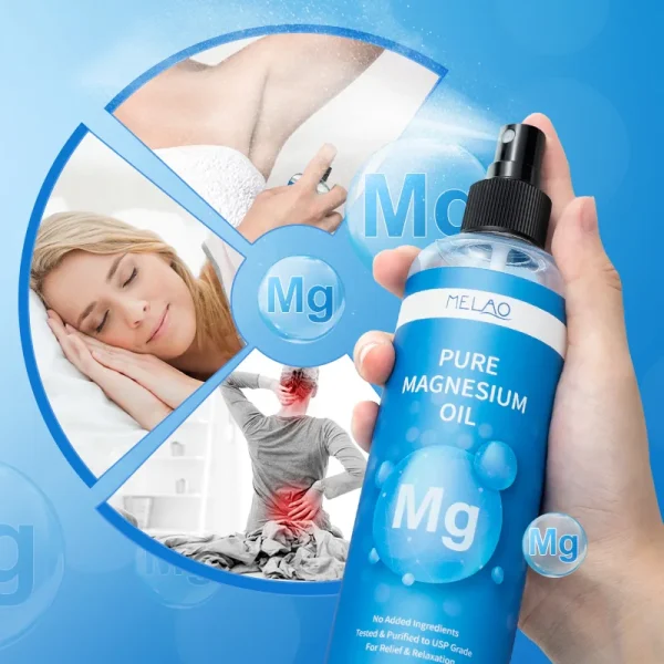 Private Label 100% Pure Organic MSM Natural Body Care Treatment for Kids Vegan Bulk Foot Sleep Mist Magnesium Chloride Oil Spray - Image 2