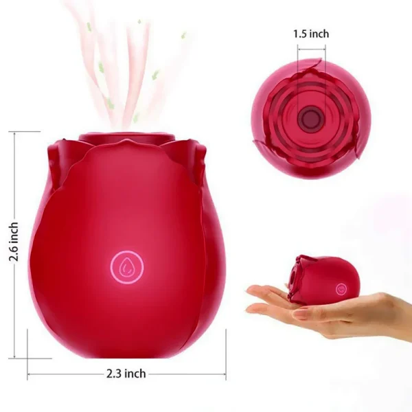 Rose Vibrator for Women Wholesale Custom logo Clitoralis Stimulator Sucking Adult Toys Rose Sucking Vibrator - Image 4