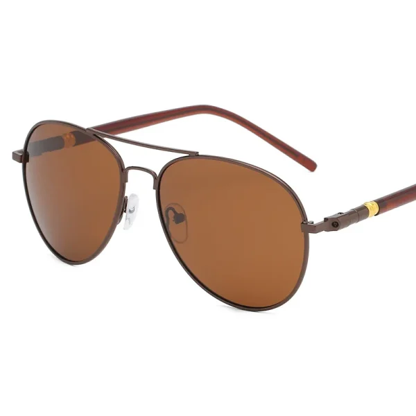 High Quality UV400 Fashion Unisex Polarized Shades Metal Spring Temple Women Brand Retro Luxury Sunglasses Men - Image 4