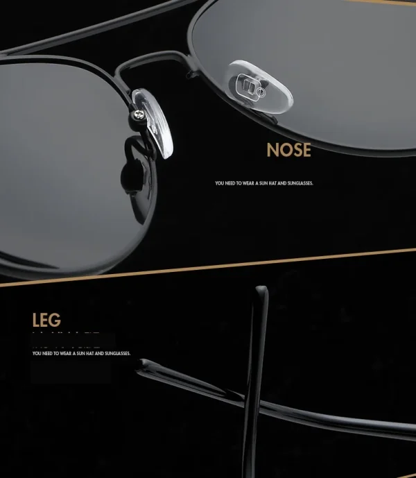 High Quality UV400 Fashion Unisex Polarized Shades Metal Spring Temple Women Brand Retro Luxury Sunglasses Men - Image 6