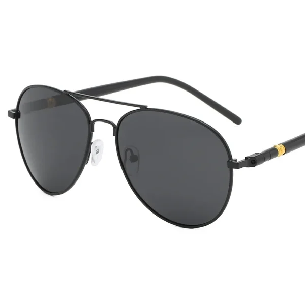 High Quality UV400 Fashion Unisex Polarized Shades Metal Spring Temple Women Brand Retro Luxury Sunglasses Men - Image 5