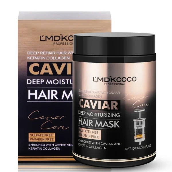 1000ml Caviar Hair Mask Deep Conditioning Repair Moisturizing Treatment for Damaged Dry Hair Advanced Nourishing and Shine Care - Image 3