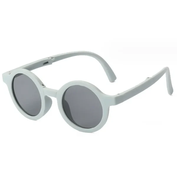 Fashion Children's Sunglasses Custom logo Cute Circle Frame Sun Glasses Frosted Round Frame Cute Sunglasses for Kids - Image 4