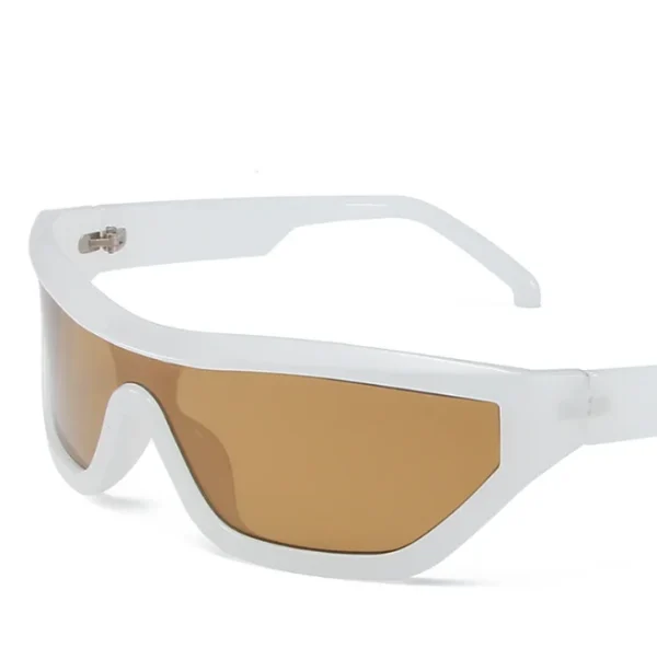 Geometric Frame Cyber Y2K Sunglasses Men Surfing Sporty Wrap Around Sun Glasses Women Fashion Punk Shades - Image 3