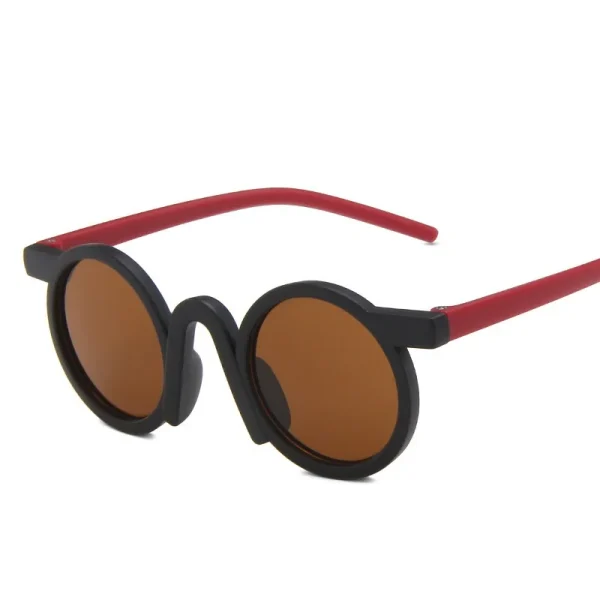 2023428 Custom Toddler Shades Sun Glasses Colorful Matt Round Sunglasses Baby Cute Kids Sunglasses 2023 - Image 6