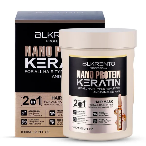Customizable 1000ml Nano Keratin Hair Mask Hair Repair Protect Color Prevent Hair Loss Smoothing Conditioner - Image 2
