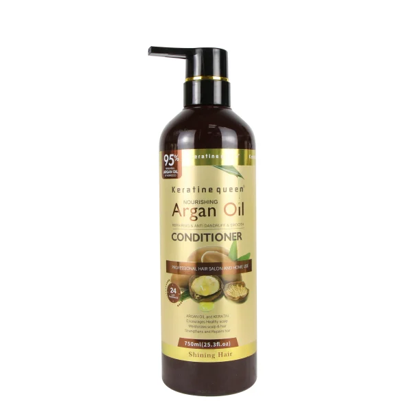 Customizable Logo Natural Hair Care Sets Nourishes Shiny Curly Hair Lasting Frizz ControlArgan Oil Shampoo & Conditioner Set - Image 3
