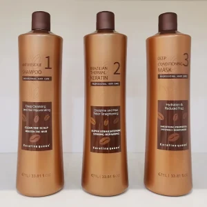 H0695cc9379ae4f51b5b928b2d6f389373.webp OEM Keratin 1L Shampoo Set 8% Pure Blowout Brazilian Keratin Smoothing Keratin Hair Treatment Manufacturer