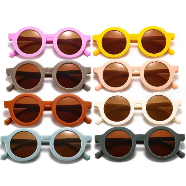 Good Price Retro Round Unisex Vintage Children Sunglasses 2024 Unisex Kids Eyewear Custom Logo Lentes Nios - Image 3