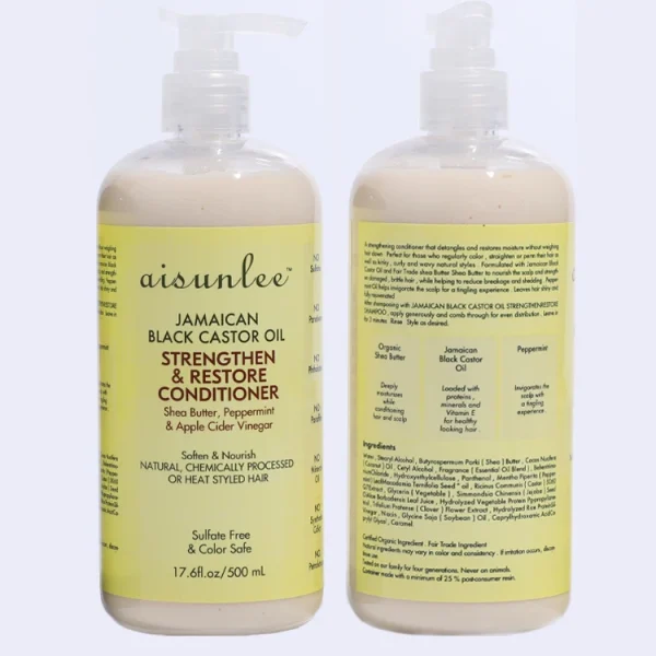 Wholesale Set of Sulfate-Free Jamaican Black Castor Oil Shampoo Moisturizing and Nourishing Hair Care for Natural Curls - Image 2