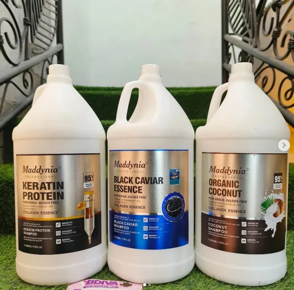 Maddynia Pure Repair Sulfate Free Gallon Size Shampoo and Conditioner Nourishes the Scalp Gives Rich Nutrition to Hair