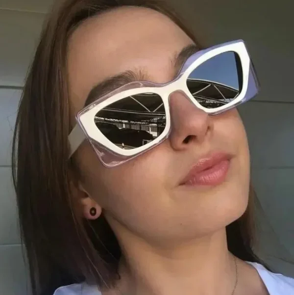 Fashion Square Sunglasses Women Cat Eye Sun Glasses Female Shades UV400 Trend Polygon Eyewear Custom Logo - Image 2