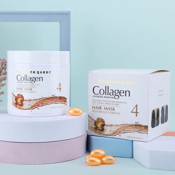 Wholesale Factory Collagen Complex Essence Nourishing Shampoo Conditioner Sets Protein Hair Mask for Dry and Damaged Hair - Image 6