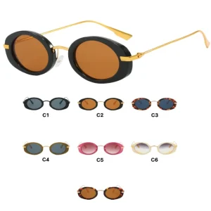 Oval Small Famre Sunglasses for Women and Men Popular Design Vintage UV400 Lens Eyewear 2025