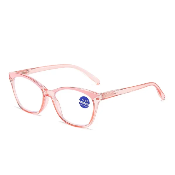 18233 New Fashion Transparent Frame Men Cat Eye Blue Light Blocking Reading Glasses Ins Presbyopic Lenses Women - Image 3