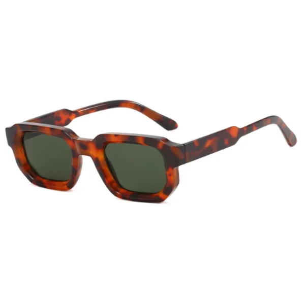 Trendy Rectangle Sunglasses Retro Fashion Thick Square Frame Hipster Sun Glasses Small Square Shades Custom Logo - Image 6