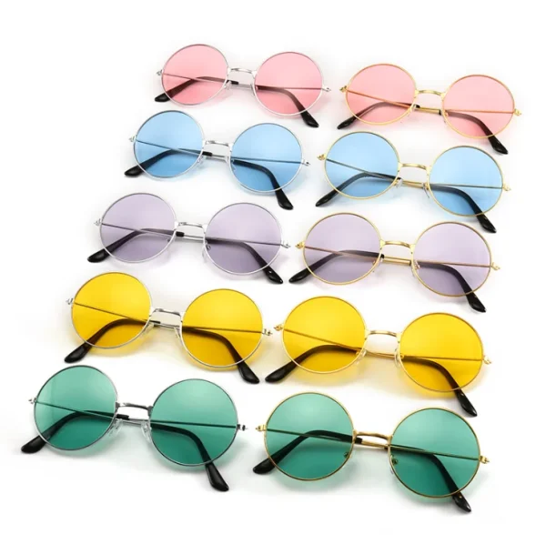 Western Retro Women Circle Tinted Lens Round Lens Sunglasses Big Frame Fashion Sunglasses Newest 2022 - Image 3