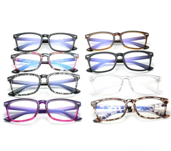 Lightweight With Spring Hinge Anti UV Eye Protection Ray Rectangular Computer Reading Naked Glasses in Spain Eyeglass Frame - Image 2