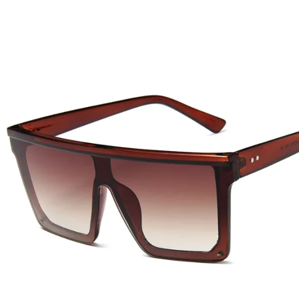 One-piece Lens High Quality Big Frame Sunglasses Shades for Women square Sunglasses Pc Unisex Uv400 Sun Glasses Custom logo - Image 5
