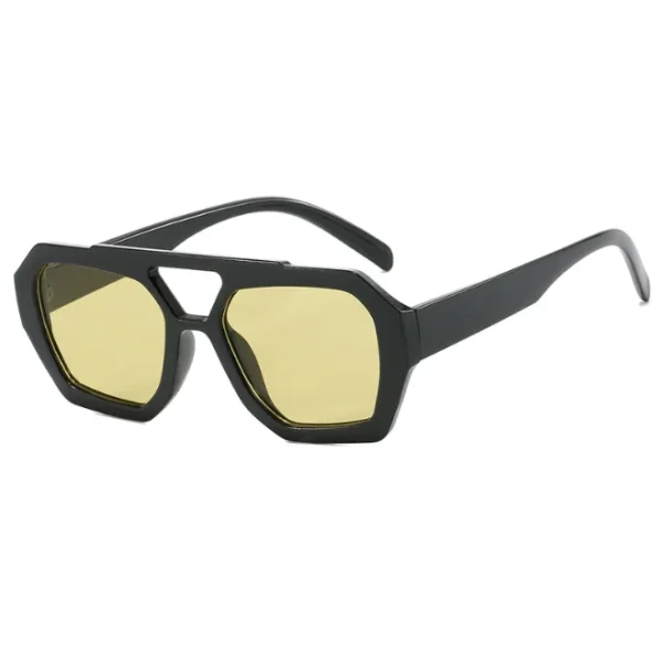 Retro Double Bridges Square Sunglasses Big Frame Shades Custom Logo Eyewear Fashion Women Sunglasses 2024 - Image 5