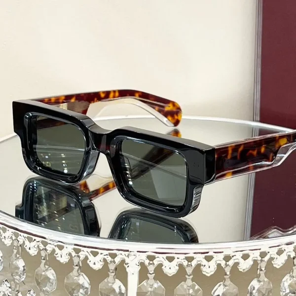 Ready Stock Vintage Thick Frames Square Sun Glasses High Quality  TAC Acetate Polarized Sunglasses Women Men Custom Logo 2024 - Image 3