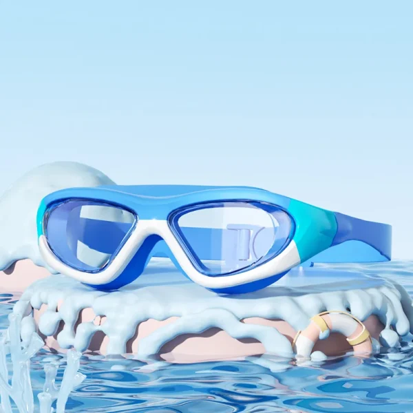 GD High Quality Leisure Colorful Wide View Uv protection Swimming Goggles Kids - Image 4