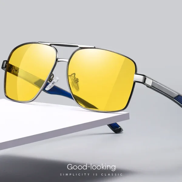 Photochromic Lens Finishing Polarized Sunglasses Driving Mirror Lens Male Night Vision Sun Glasses Outdoor Sports Eyewear - Image 2