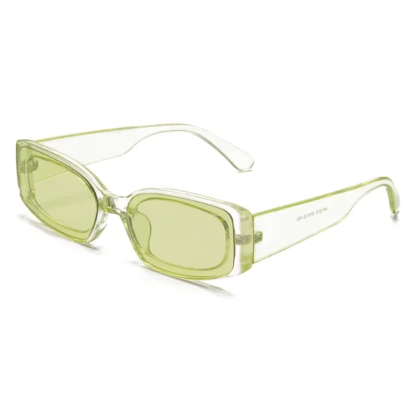2025 New Small Square Frame Sunglasses Candy Color Transparent Sun Glasses  Colorful Ocean Piece Rectangle Shades - Image 4