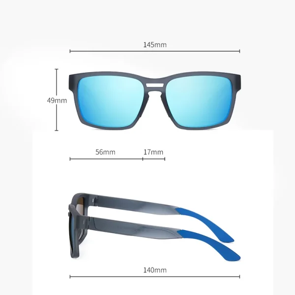 Lmamba Fashion Design Running TR90 Frames Sun Glasses Vintage Square Custom Logo Polarized Sports Sunglasses Men Women - Image 4