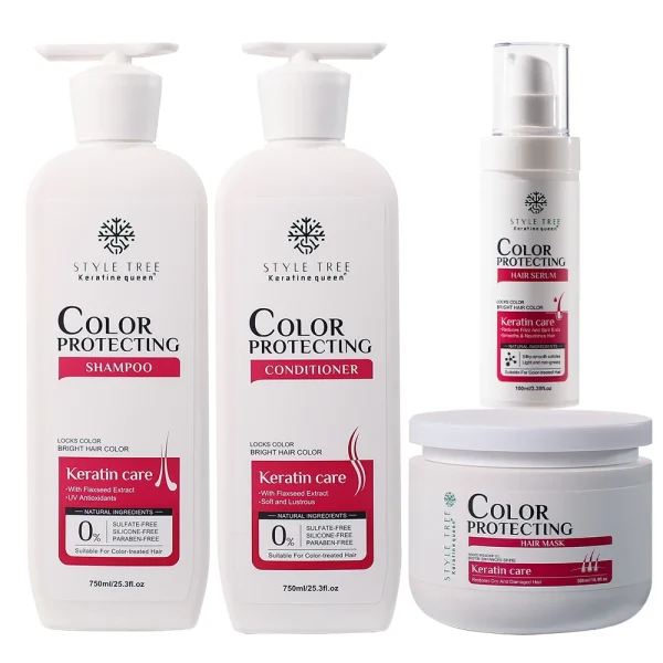 OEM Color Protecting Shampoo Keratin Formula UV Protection Moisturizing Repair Shampoo for Dyed Hair Care - Image 5