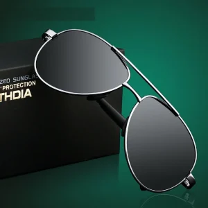 2023 Fashion Men's Pilot Polarized Sunglasses Men Sun Glasses Alloy Frame Driving Glasses VEITHDIA 1306