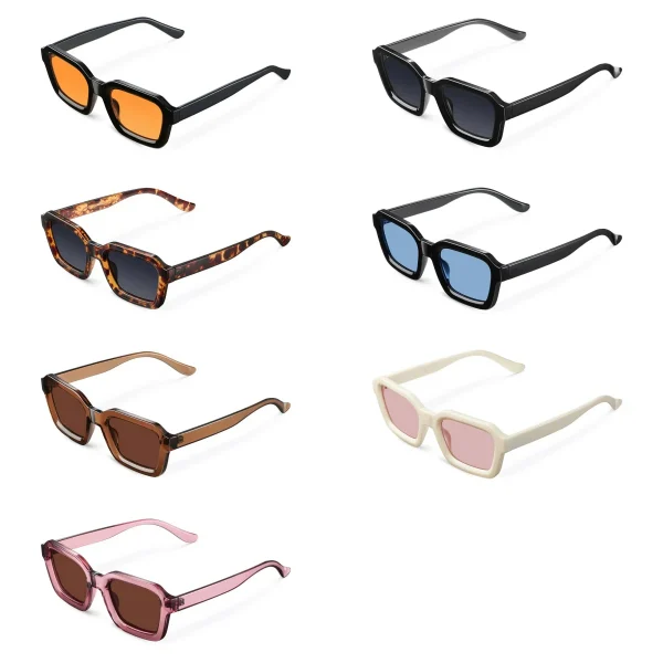 LMA 3412 New Arrival Brand Square Trendy Custom Logo Eyewear UV400 Orange Polarized Men Women Antiscratch Coating Sunglasses - Image 6