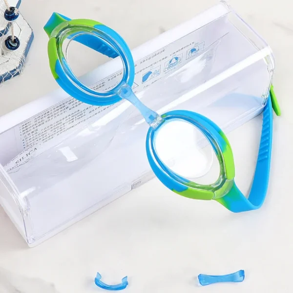 2025 China YIWU Wholesale Adjustable Strap Prescription Dive Swimming Goggles for Children Kids with Box - Image 6